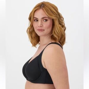 Bali One Smooth U® Posture Boost Minimizer Bra Black‎ Size 42DDD NWT
